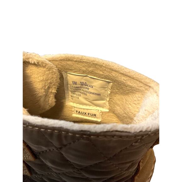 JBU Women's Nala Duck Boots Size 6 M Brown & Tan Lace Up Rain Cold Weather Shoe - Picture 2 of 13